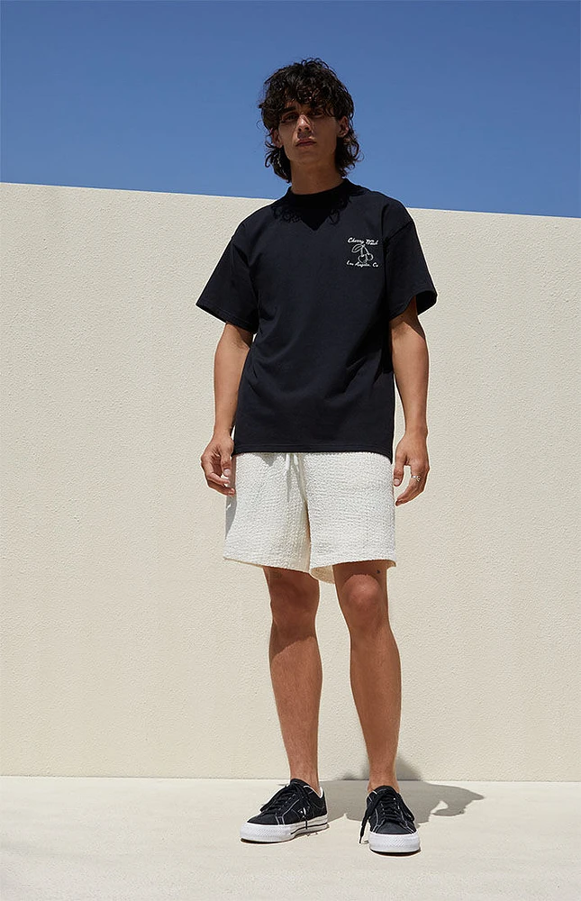 PacSun Cream Textured Shorts