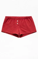 John Galt Red Brief Boyshorts
