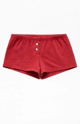 John Galt Red Brief Boyshorts