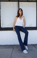 Dark Blue Melody '90s Low Rise Flare Jeans