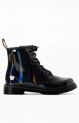 Dr Martens Kids 1460 Rainbow Patent Leather Lace-Up Boots