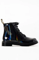 Dr Martens Kids 1460 Rainbow Patent Leather Lace-Up Boots