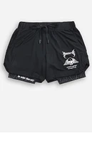 No Tomorrow x Civil Active Black Core Compression Shorts