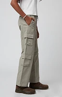 Pacsun Kids Stretch Sage E-Waist Porter Baggy Cargo Pants