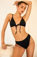 Eco Black Cove Triangle Bikini Top