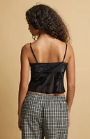 Beverly and Beck Louie Burnout Velvet Cami Top