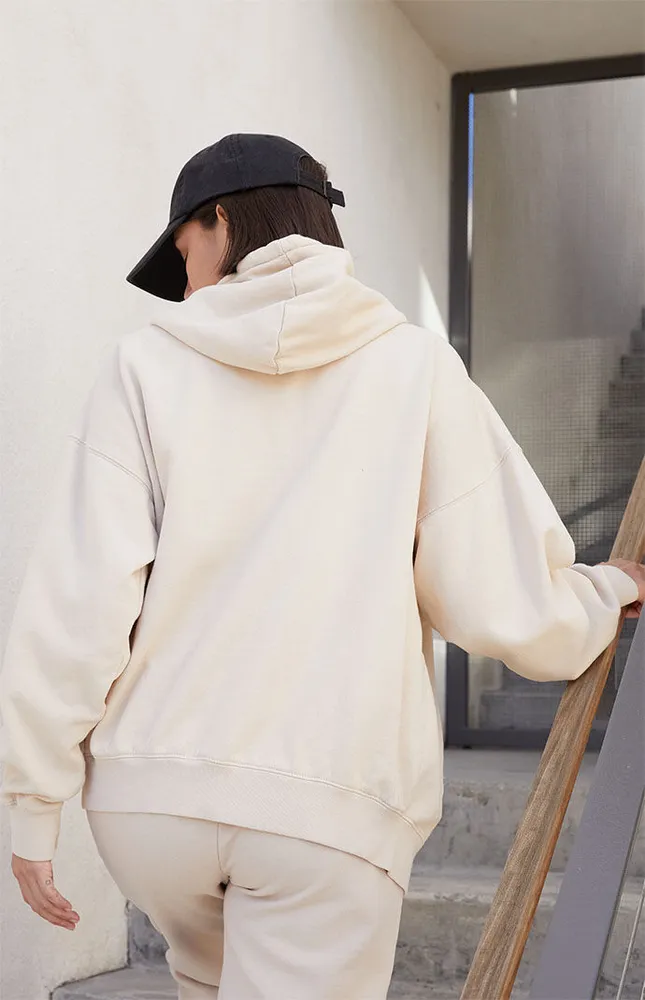 Beige Christy Full Zip Hoodie