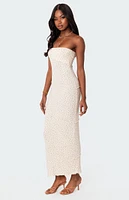 Edikted Lynn Ribbed Maxi Dress