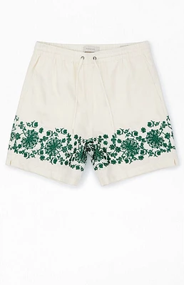 PacSun Floral Embroidery Shorts