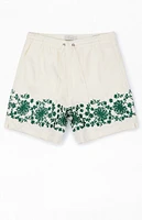 PacSun Floral Embroidery Shorts