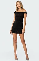 Edikted Carey Asymmetric Mini Dress