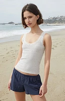 John Galt Ronnie Heart Rose Tank Top