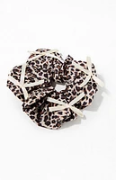 LA Hearts Leopard Bow Hair Scrunchie