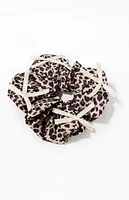 LA Hearts Leopard Bow Hair Scrunchie