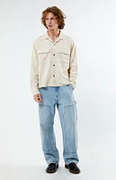 PacSun Woven Cropped Flannel Shirt