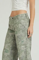 PacSun Tree Camo Low Rise Baggy Pants