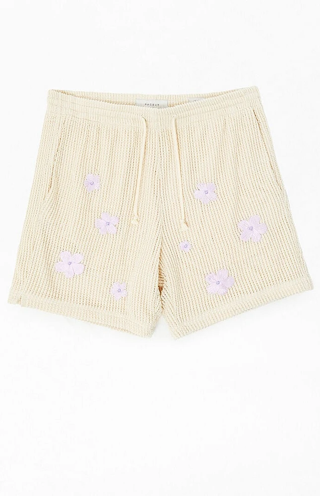 PacSun Flower Crochet Shorts