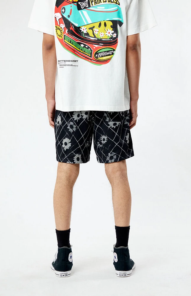 Printed Mesh Basketball Shorts