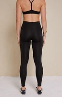 PAC 1980 WHISPER Black Active Crossover Yoga Pants