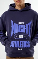Nightlab Purple Washed Gym Hoodie