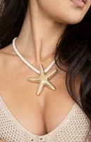 Ettika Starfish Statement Pendant Necklace