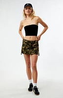 LA Hearts Camouflage Cargo Mini Skirt
