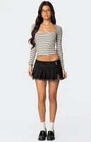 Edikted Gabriela Pleated Mini Skort