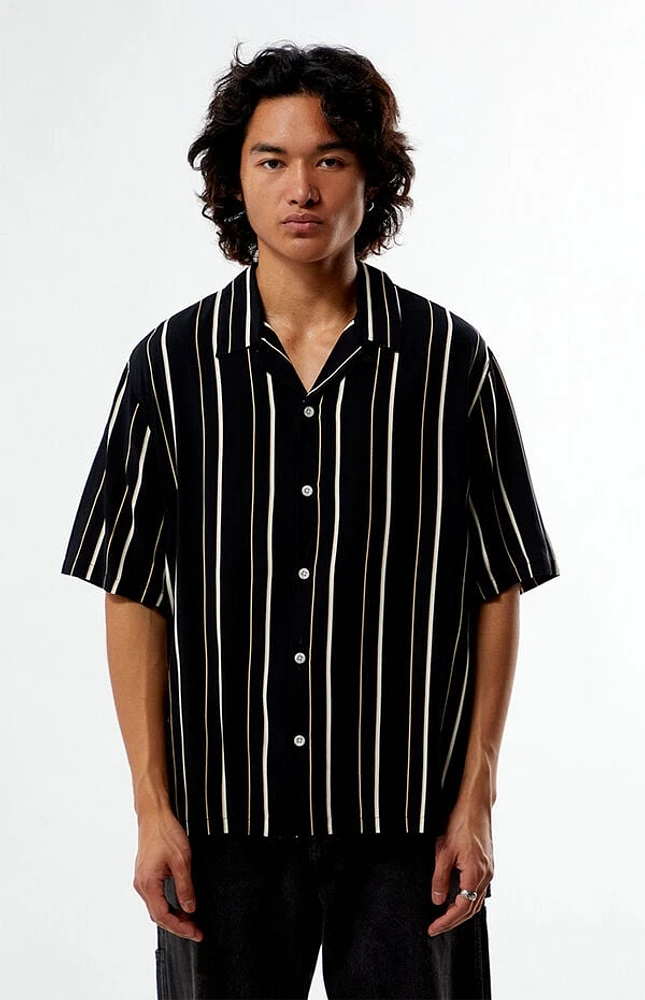 Pacsun Striped Oversized Camp Shirt