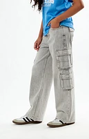 Pacsun Kids Gray Baggy Cargo Jeans