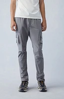 Eco Stretch Gray Slim Cargo Pants