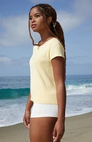 John Galt Yellow Hailie Top