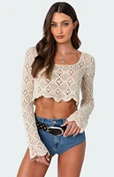 Edikted Tessie Crochet Top