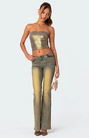 Edikted Spotlight Metallic Tube Top