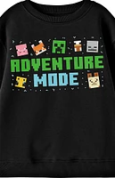 Kids Minecraft Adventure Mode Crew Neck Sweatshirt