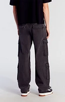 Pacsun Black Baggy Cargo Jeans