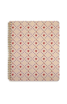 ban.do Cherry Hearts Rough Draft Large Notebook