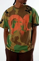 Pacsun Washed Camo Animal T-Shirt