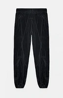 Fear of God Essentials Women's Jet Black Crinkle Nylon Track Pants