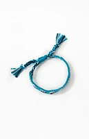 PacSun Blue Yin Yang Woven Bracelet