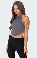 Edikted Raine Curved Halter Top