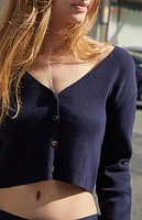 John Galt Blue Button Up Cardigan