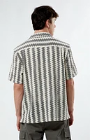 Pacsun Chevron Blocked Camp Shirt