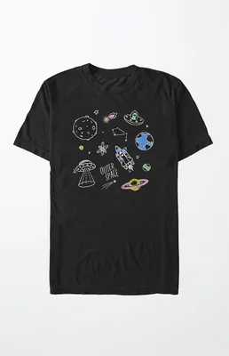 Outer Space Doodles T-Shirt