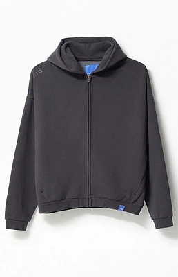 A.R.C. Black Vintage Wash Heavyweight Fleece Zip Up Hoodie