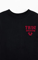 True Religion Flocked Logo Oversized T-Shirt