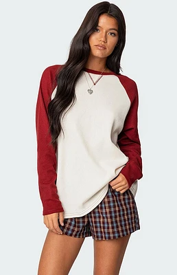 Edikted Me Time Oversized Waffle Top