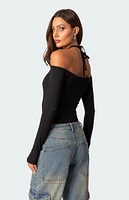 Edikted Model Off Duty Ribbed Bodysuit