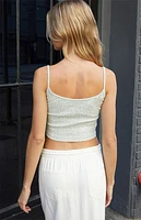John Galt Green Skylar Tank Top
