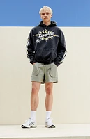 PacSun Olive Trey Volley Shorts