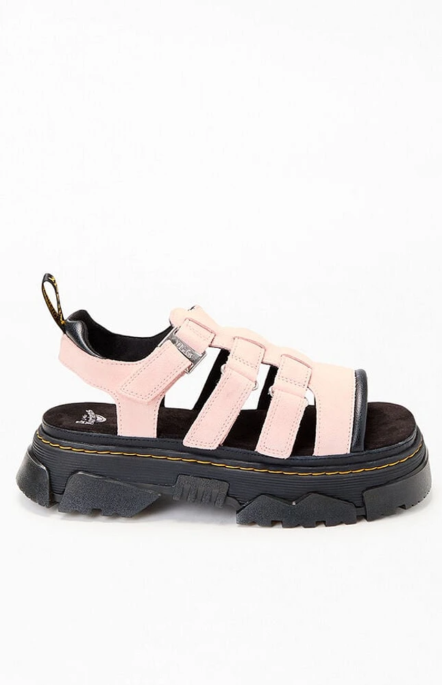 Dr Martens Women's Pink Mattison Kit 3 Strap Sandals